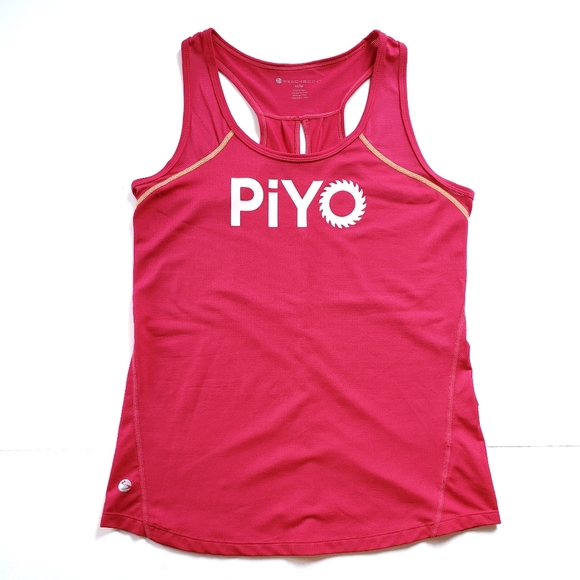 Beachbody Tops - Beachbody Piyo Pink Racerback Tank Top Medium